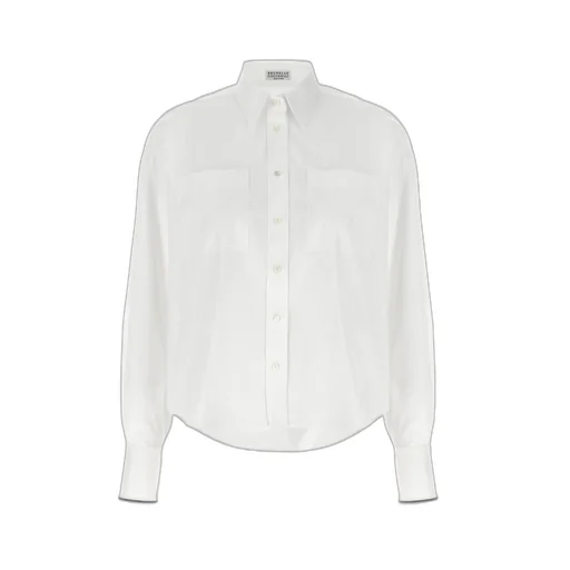 Shiny Cuff Stretched Poplin Shirt