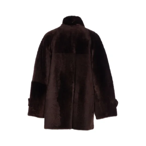 Double-Breasted High Neck Jacket