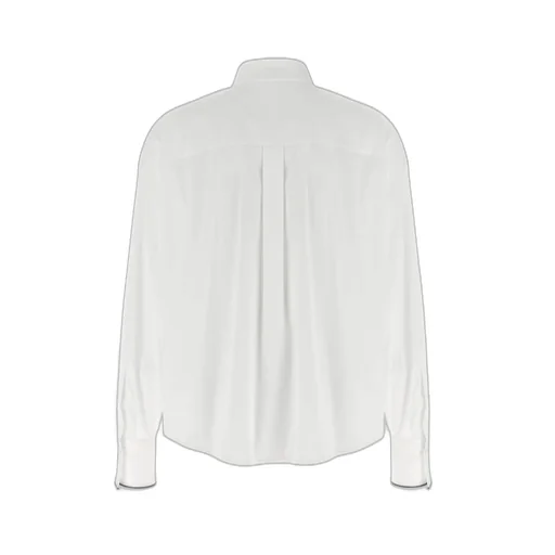Shiny Cuff Stretched Poplin Shirt