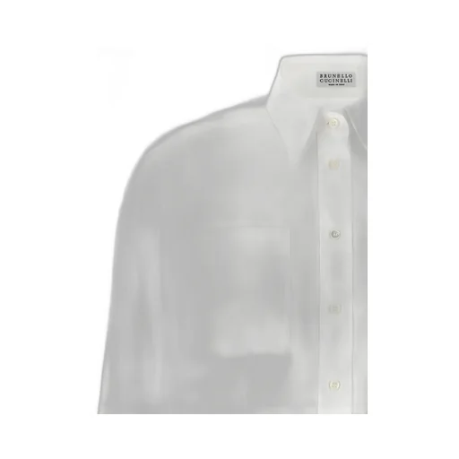 Shiny Cuff Stretched Poplin Shirt