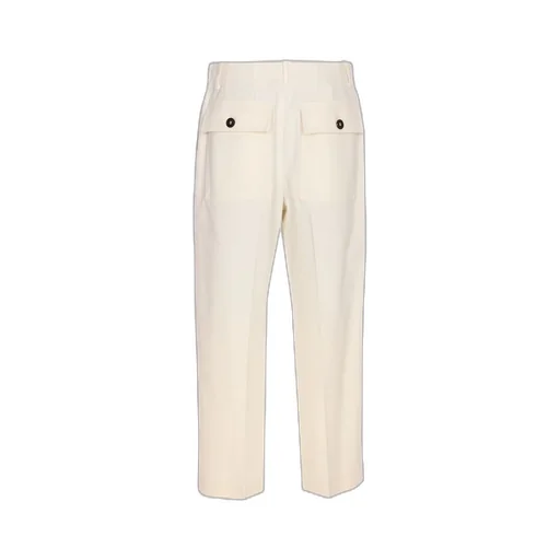 Pleated Cropped Trousers