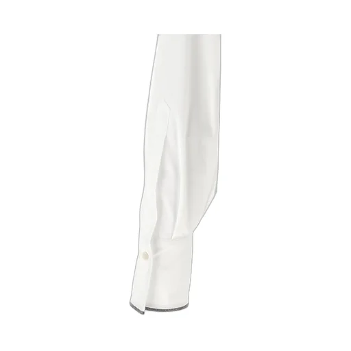 Shiny Cuff Stretched Poplin Shirt