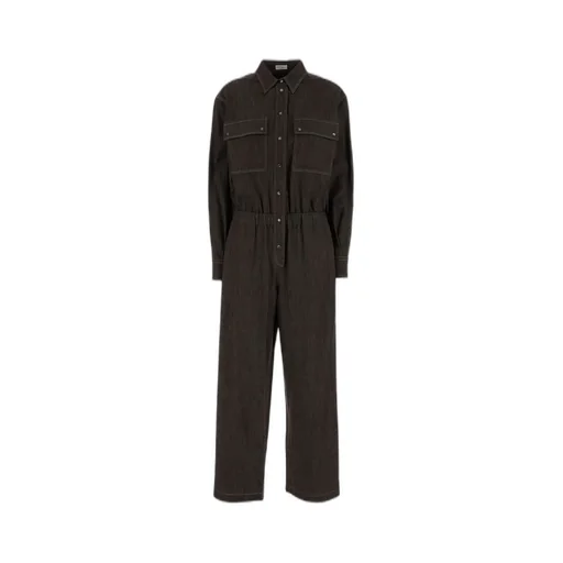 Buttoned Elasticated Waistband Suit