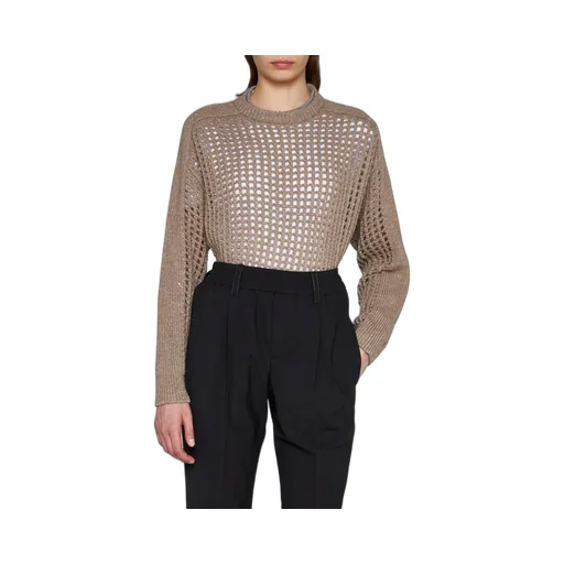 Sequin Detailed Wide-Knitted Sweater