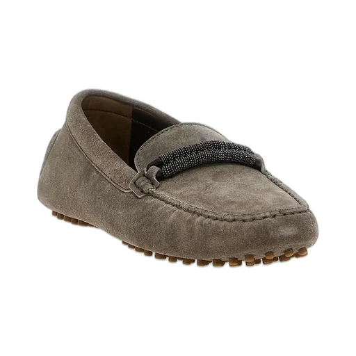 Monili Chain Detailed Slip-On Loafers