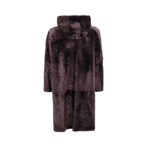 High Collared Hooded Coat