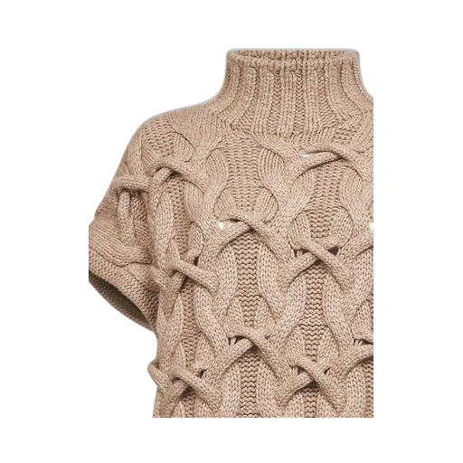 Mock Neck Knitted Sweater