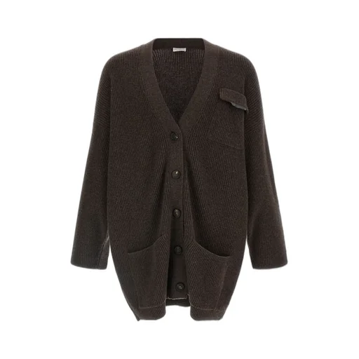 V-Neck Knitted Cardigan