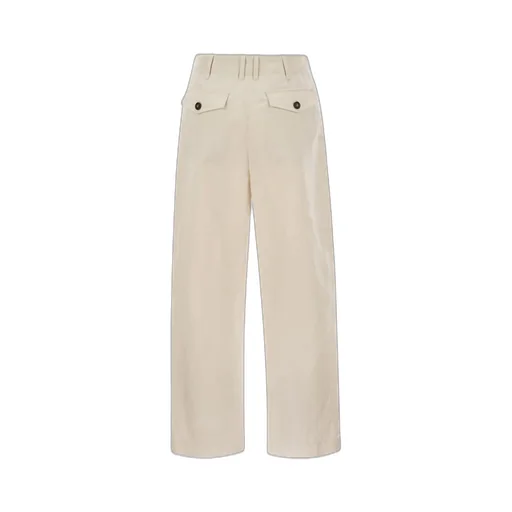 Front Pleat Straight-Leg Trousers