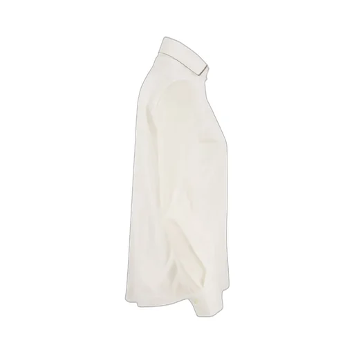 Monili Chain-Embellished Curved Hem Shirt