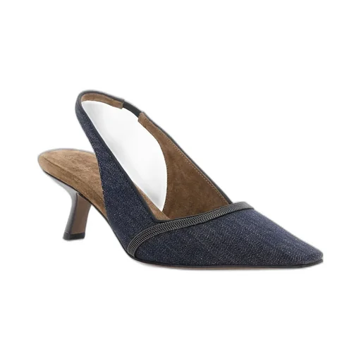 Slingback Pointed-Toe Pumps