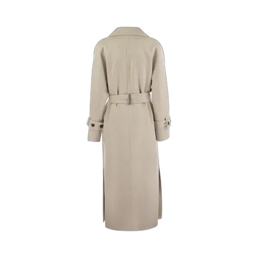Monil-Embellished Tied-Waist Coat