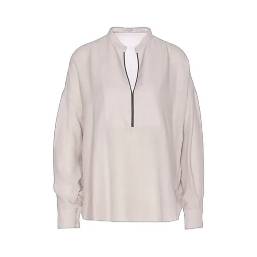 V-Neck Long-Sleeved Shirt