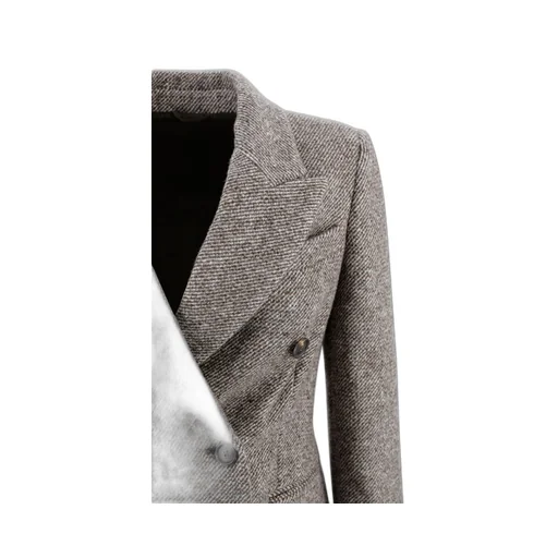 Peak Lapel Double-Breasted Blazer