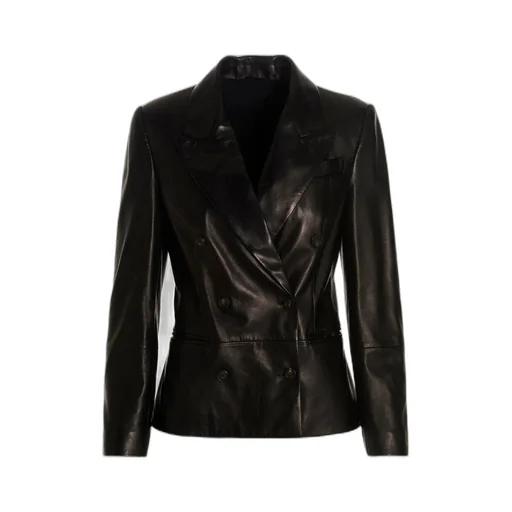 Double-Breasted Long-Sleeved Jacket