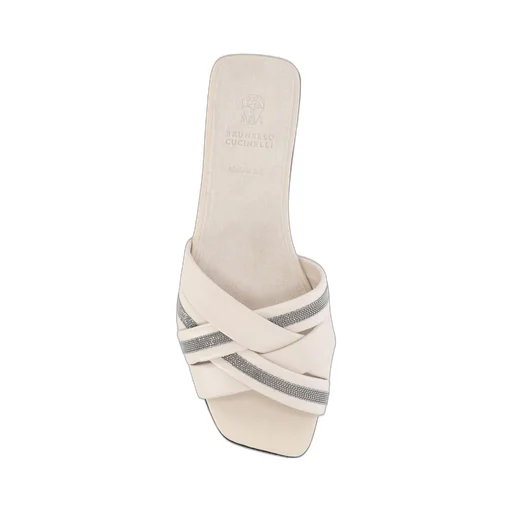Beaded Slip-On Sandals