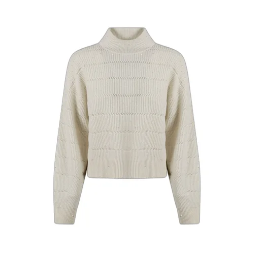 High-Neck Cropped Jumper