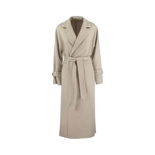 Monil-Embellished Tied-Waist Coat