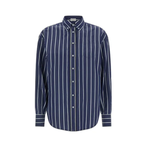 Striped Button-Up Shirt
