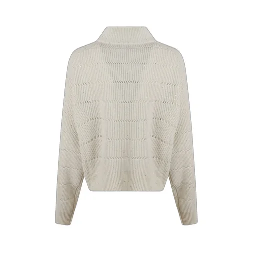 High-Neck Cropped Jumper