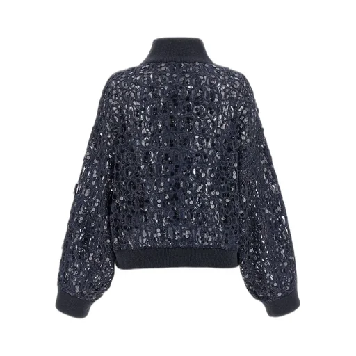 Dazzling Embroidered Knit Cardigan
