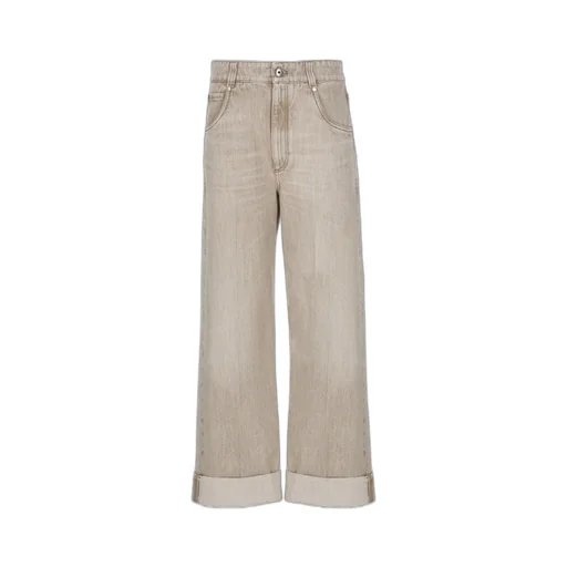 Logo Patch Straight Leg Pants