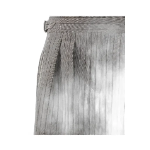 Stripe Detailed Pleated Shorts