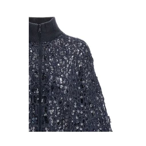 Dazzling Embroidered Knit Cardigan