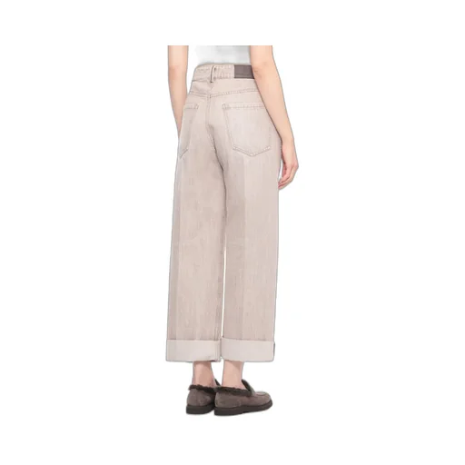 Logo Patch Straight Leg Pants