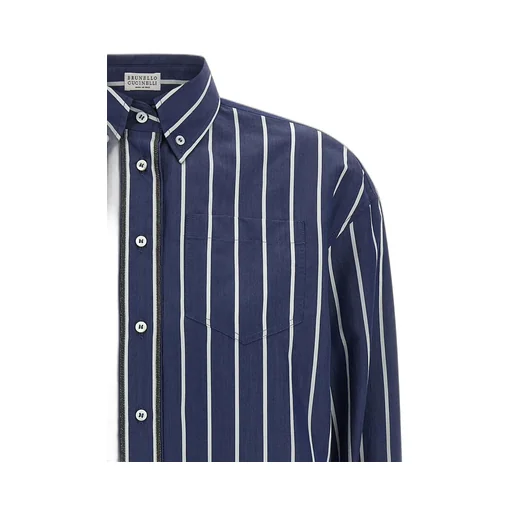 Striped Button-Up Shirt