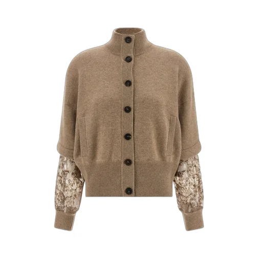 Sequin Embellished Knitted Cardigan