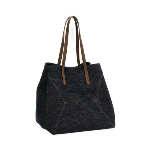 Bc Duo Denim Tote Bag