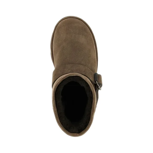 Monile Detailed Buckle Strap Ankle Boots