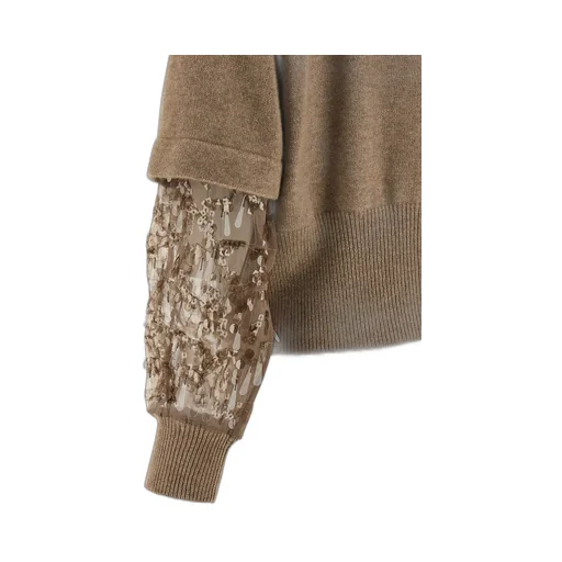 Sequin Embellished Knitted Cardigan