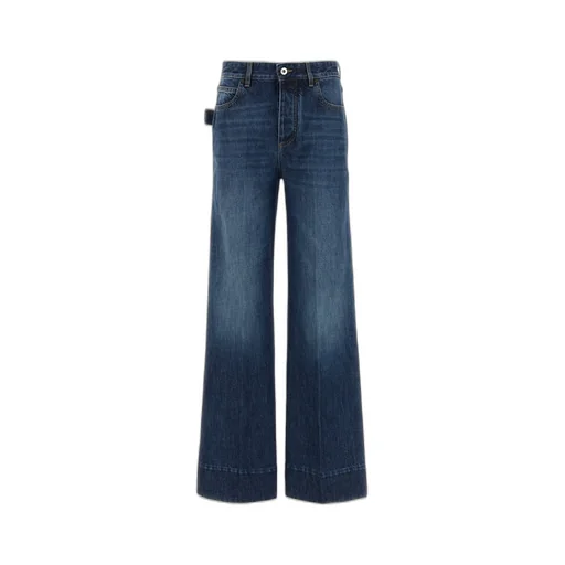 Logo Patch Wide Leg Jeans