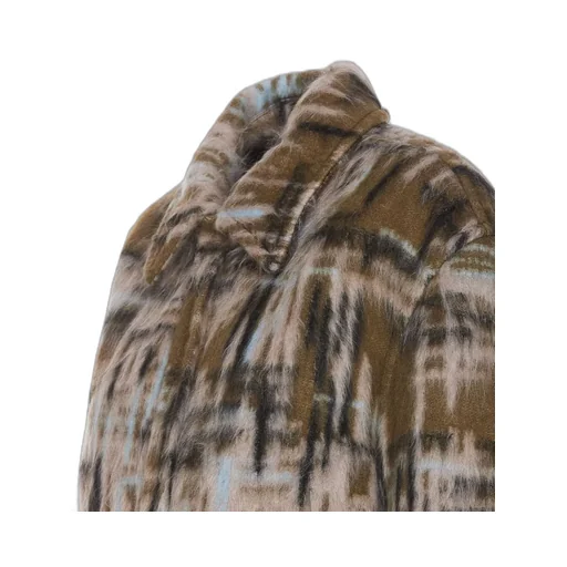 Check Patterned Relaxed Fit Jacket