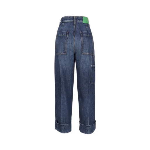 Logo Patch Wide-Leg Jeans