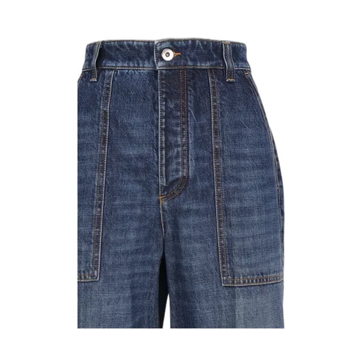Logo Patch Wide-Leg Jeans