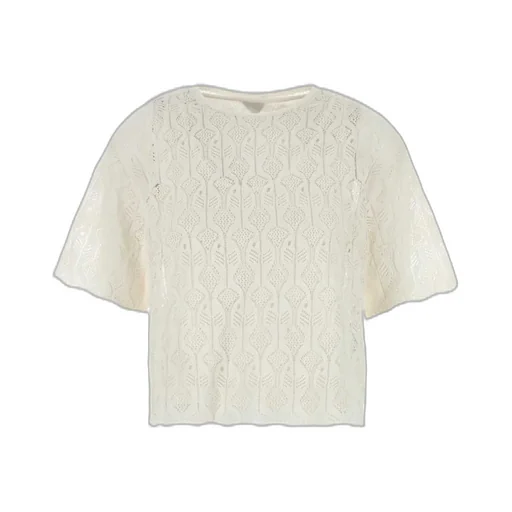 Lace Detailed Short Sleeved Top