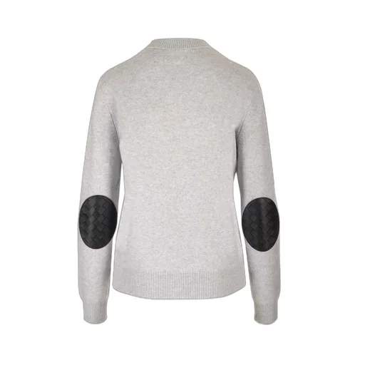 Intrecciato Leather Patches Jumper