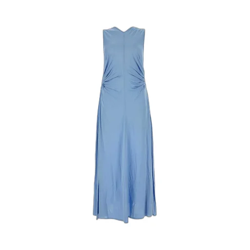 Draped Sleeveless Maxi Dress