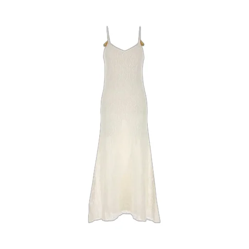 Open Knit Midi Dress