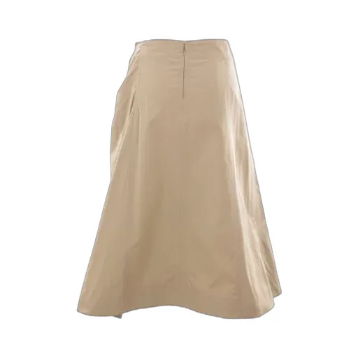 Asymmetric Hem Midi Skirt