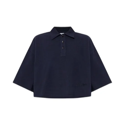 Short Sleeved Cropped Polo Shirt