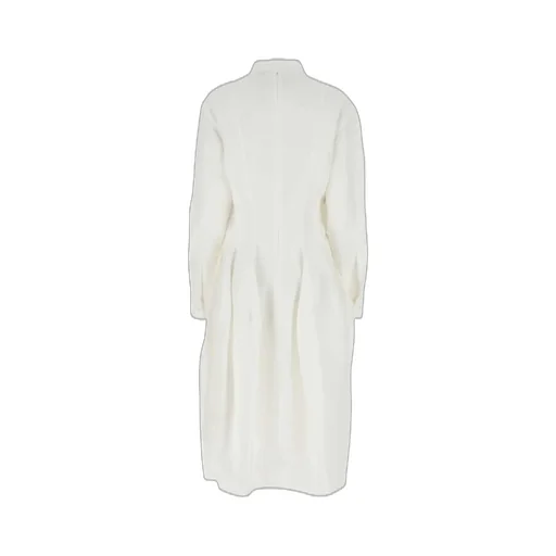 Rolled-Up Sleeved Midi Dress