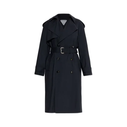 Double-Breasted Belted Trench Coat