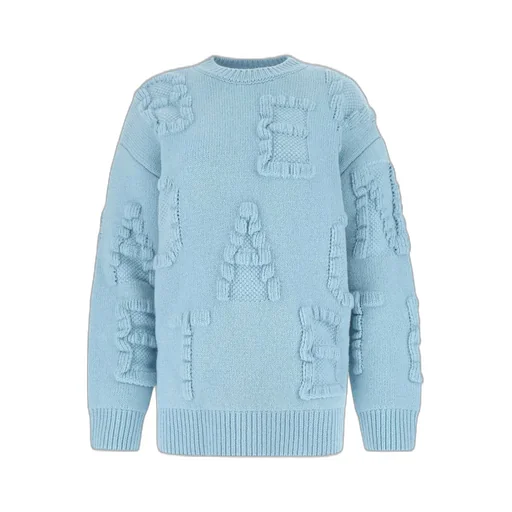 Alphabet Detailed Knitted Jumper