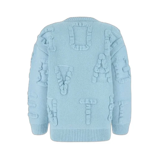 Alphabet Detailed Knitted Jumper