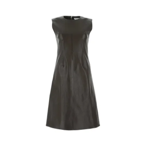 Sleeveless Leather Dress