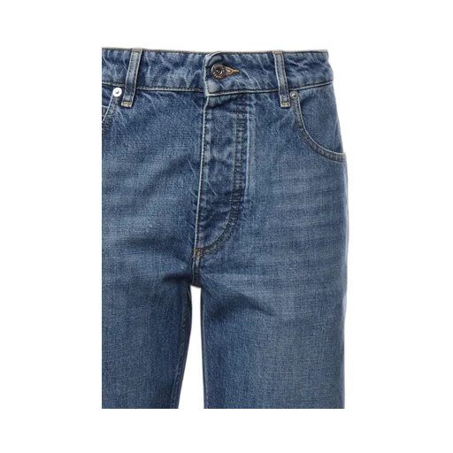 Mid-Rise Boyfriend Leg Jeans